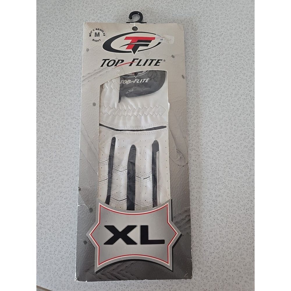 NEW in‎ BOX TOP FLITE Mens Golf glove Regular Right  hand Size Medium